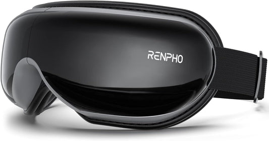 RENPHO Eye Massager with Heat & Bluetooth Music, Rechargeable Eye Care Machine with 5 Modes Black