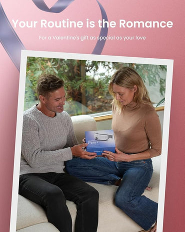 RENPHO Eye Massager with Heat & Bluetooth Music, Rechargeable Eye Care Machine with 5 Modes White