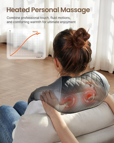 RENPHO Back Neck Massager with Heat, Shiatsu Shoulder Massager