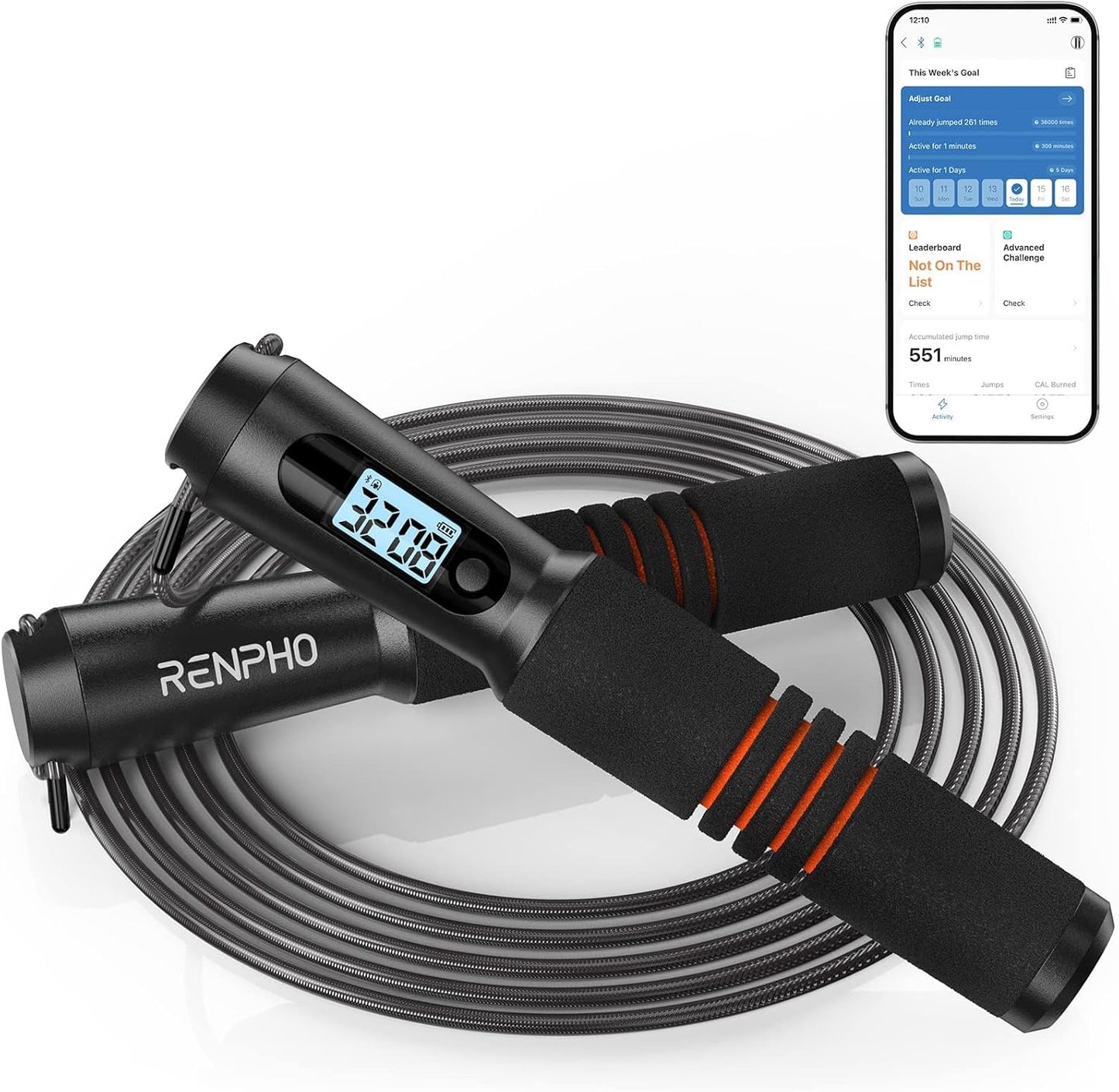 RENPHO RQ001BK Smart Jump Rope