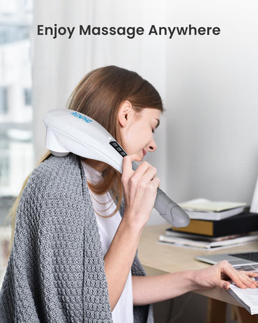 RENPHO Hand Held Deep Tissue Massager for Muscles, Back, Foot, Neck, Shoulder, Leg, Calf Pain Relief-2600mAh Large Capacity Battery Cordless Electric Percussion Full Body Massage with Portable Design