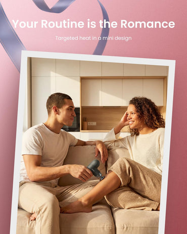 RENPHO Mini Thermal Massage Gun with Heat Function, Mini Massage Gun, Portable Fashionable Percussion Massager, with Coloured Silicone Sleeves, Travel Size with Carry Bag, for Muscle Massage