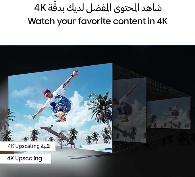 Samsung Smart TV, Crystal UHD, DU7000, 55 Inch, 2024, PurColor, 4K Upscaling, Samsung TV Plus, Q-Symphony, Black, UA55DU7000UXZN