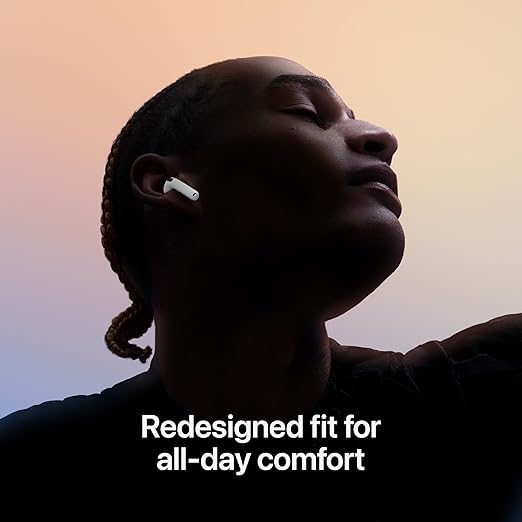 Apple AirPods 4 Wireless Earbuds, Bluetooth Headphones, with Active Noise Cancellation, Personalized Spatial Audio, USB-C Charging Case, H2 Chip
