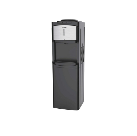 Crownline WD-201 Top Loading Water Dispenser with Hot, Cold & Normal Water, 16L Storage Cabinet & Child Lock — Tropical Climate Rated