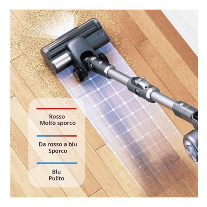 Jimmy H11 Pro Vacuum Cleaner and Floor Scrubber, 700W, 90 Minutes Runtime, Smart LED Screen, , HEPA Filter and Charging Station