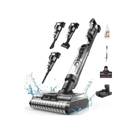 Jimmy Wet and dry vacuum cleaner, cordless with double brush roller, automatic and manual water spray, PW11 Pro