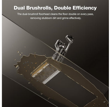 Jimmy Wet and dry vacuum cleaner, cordless with double brush roller, automatic and manual water spray, PW11 Pro