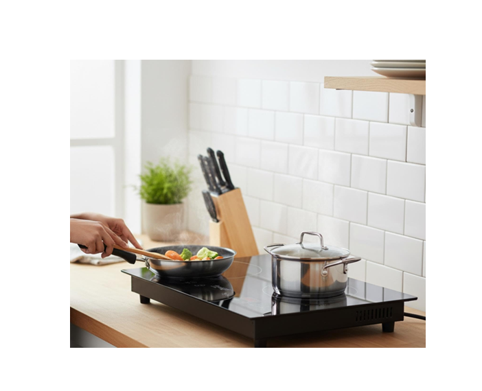 Prestige PR50359 Double Induction Cooktop, 3000W, 8 Power Levels, Touch Control, Black