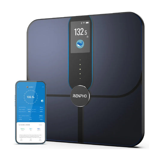 RENPHO Smart Scale, Body Composition Scale with TFT LCD, Scale for Body Weight with 18 Metrics, Wi-Fi Scale with BMI, Body Fat, Muscle Mass, Rechargeable, Elis Nova