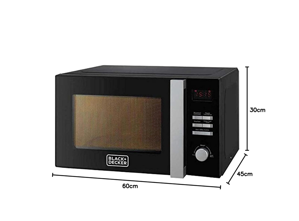 BLACK+DECKER 28L Combination Microwave Oven with Grill Black MZ2800PG-B5