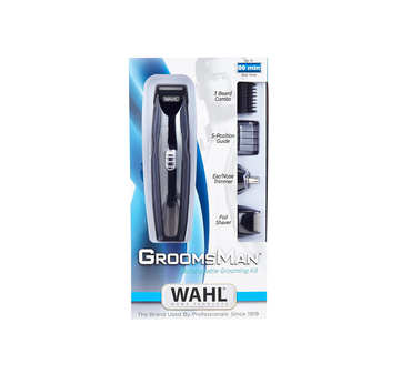 Wahl Groomsman All-in-One Trimmer, Precision Grooming, Rotary Head For Nose and Ear Hair, Foil Shaver, 80-Min Runtime, 09685-017