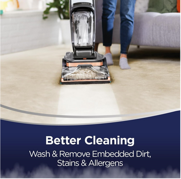 Bissell New Carpet Washer Revolution Hydro steam Deep Cleaner, 3672E