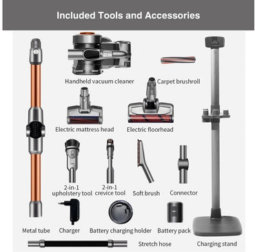 Jimmy H9 Pro Cordless Vacuum Cleaner, Muliti-surface Flexible HEPA Stick Vacuum, Removable Battery, 600W, 80 Min Runtime