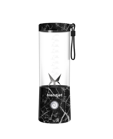 BlendJet 2 Portable Blender| World's Most Powerful 16Oz, 6 Stainless Steel Blades, Ice Crasher, USB-C Charging, BPA Free, Black Marble Print