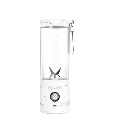 BlendJet 2 Portable Blender| World's Most Powerful 16Oz @22,000 RPM, 6 Stainless Steel Blades, Ice Crasher, BPA Free - White Marble Print