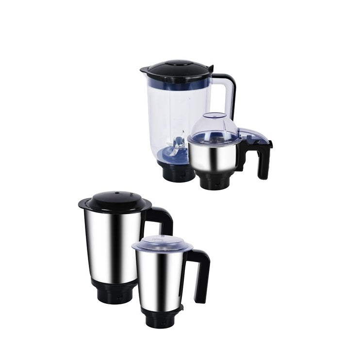 Preethi Storm Smart Mixer Grinder MG-249/00 with 4 Jars, Stainless Steel Blades, and Triple Safety Mechanism