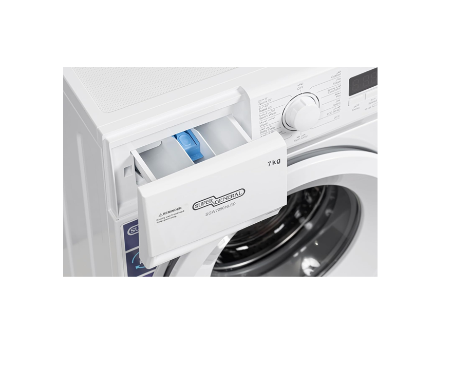 Super General 7Kg Front Load Washing Machine 2024 Edition SGW7250NLED