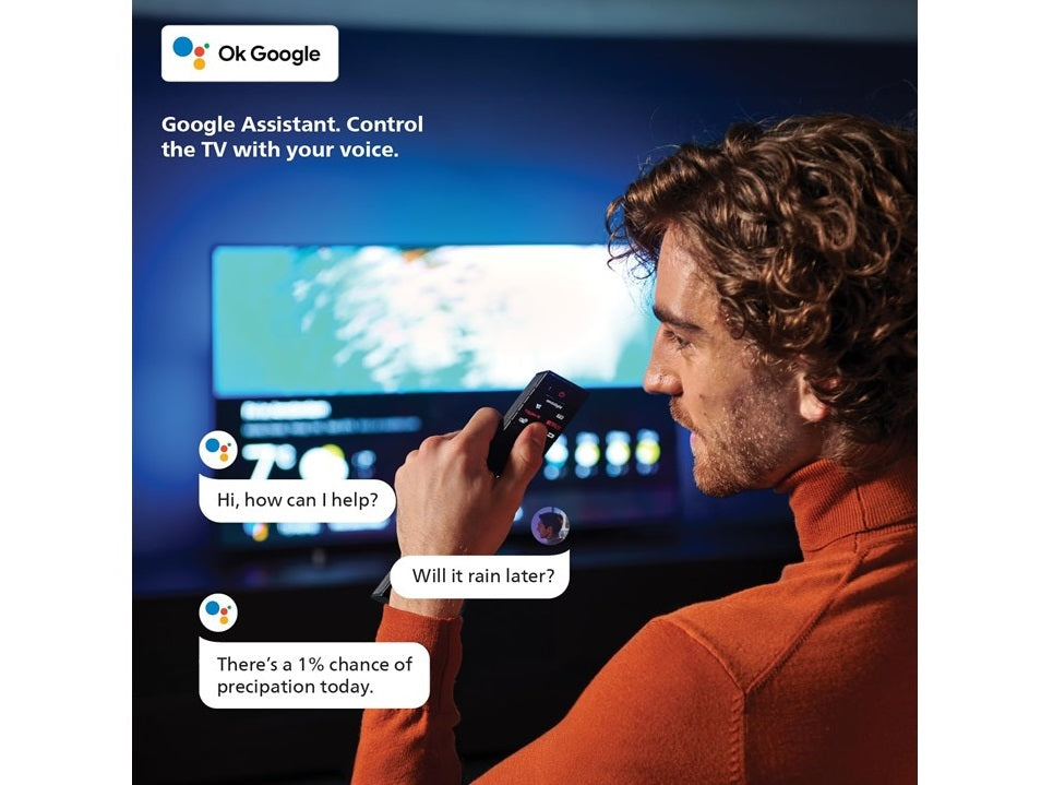 Philips 65inch 4K Smart Google TV 7100 series 65PUT7129/56, Dolby Vision + HDR 10, Google Voice Assistant, 2024 Model