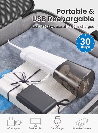 RENPHO 300ml Waterproof Dental flosser, Oral Irrigator Cordless Water Flosser Rechargeable