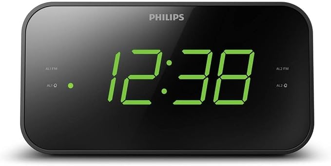 Philips TAR3205 Digital FM Clock Radio Black