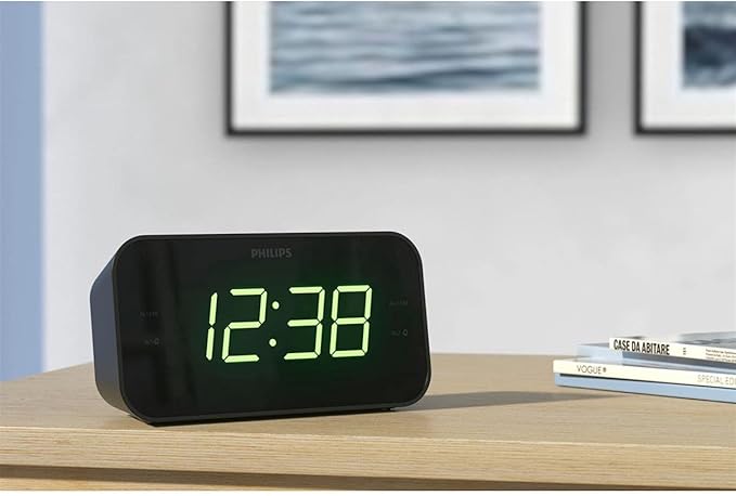 Philips TAR3205 Digital FM Clock Radio Black