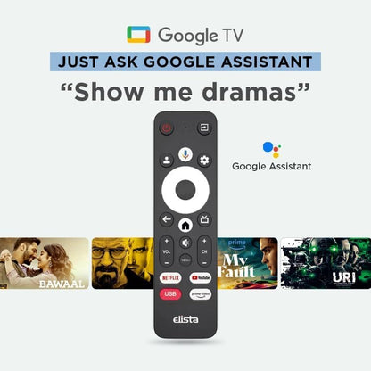 Elista 43 inch UHD Smart 4K Google LED Tv  GTV-43UHDELD