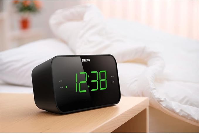 Philips TAR3205 Digital FM Clock Radio Black