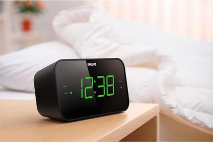 Philips TAR3205 Digital FM Clock Radio Black