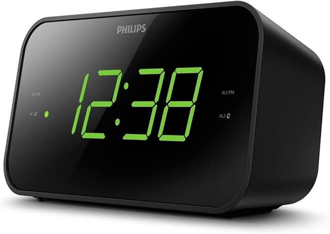 Philips TAR3205 Digital FM Clock Radio Black