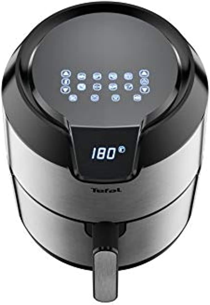 TEFAL Easy Fry Digital Interface 4.2 L Oil-less Fryer, Silver, Metal/Stainless Steel, EY401D27