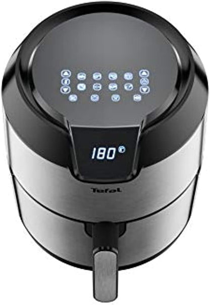 TEFAL Easy Fry Digital Interface 4.2 L Oil-less Fryer, Silver, Metal/Stainless Steel, EY401D27