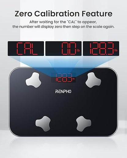 RENPHO Travel Scale for Body Weight, Mini Bathroom Scale for Body Fat, Portable Elis Go Weight Scale for Traveling, 13 Body Composition Analyzer Sync with App