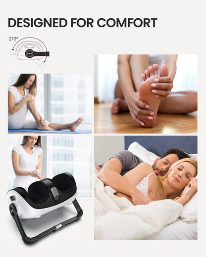 RENPHO Foot Massager Machine, Shiatsu Foot and Calf Massager with Heat and Remote, Deep Kneading and Rolling Calf and Leg Massage with Handle, Fits up to US Men Feet Size 14, for Home and Office