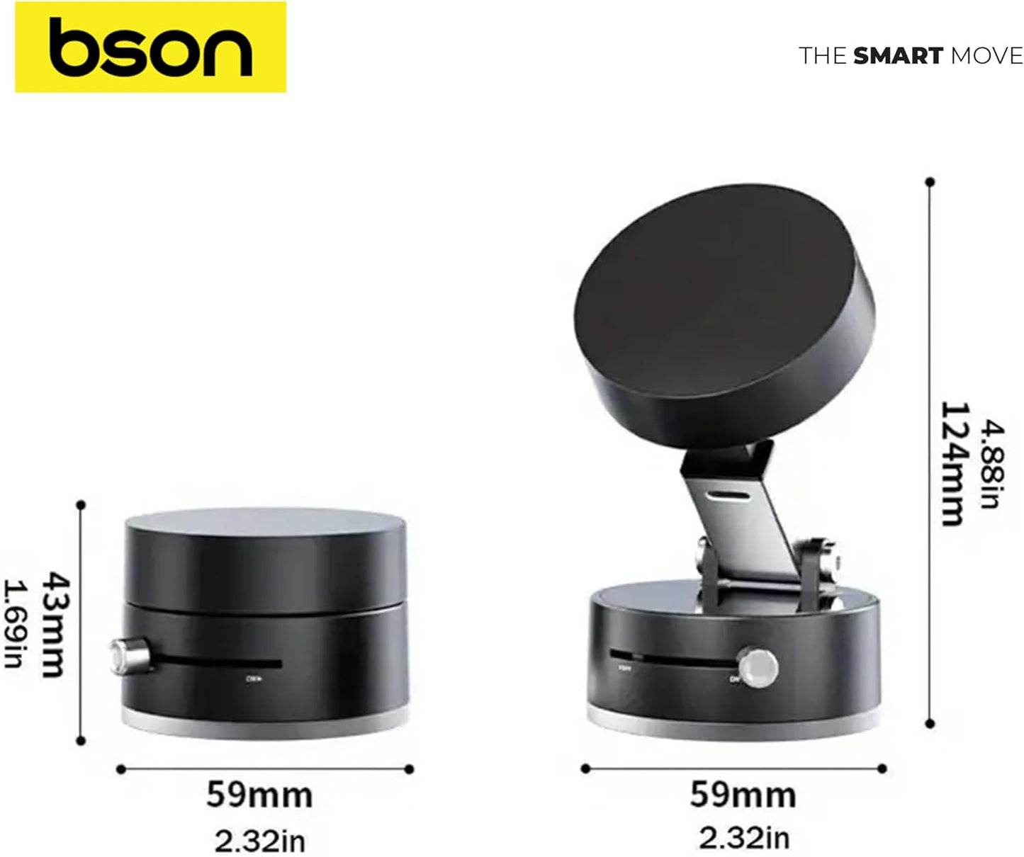 BSON SNAPDOCK PHONE HOLDER-STRONG MAGSAFE MAGNETIC MOUNT 360* ROTATION ,ONE HAND OPERATION