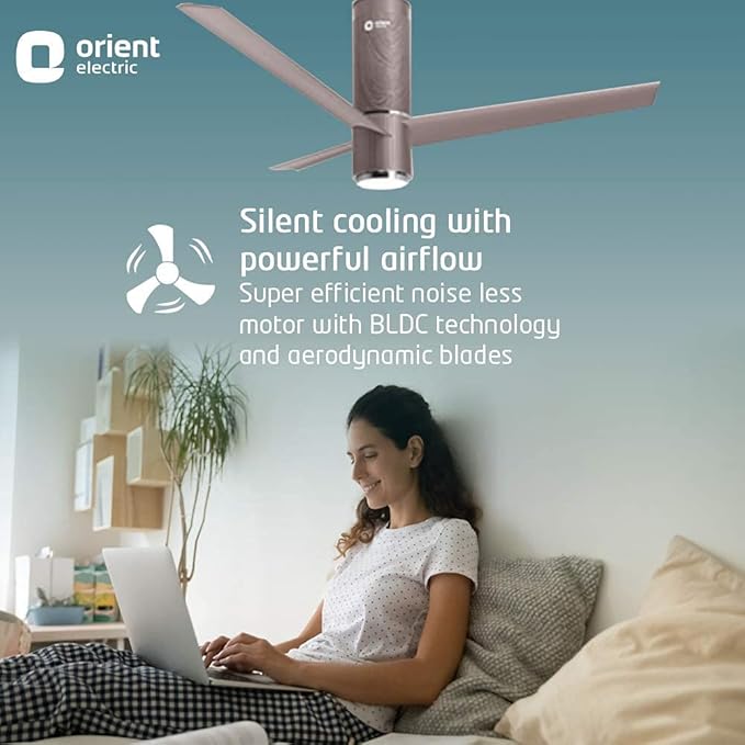 Orient Electric Aeroslim Smart Ceiling Fan with Remote & Under Light ( 1200mm)