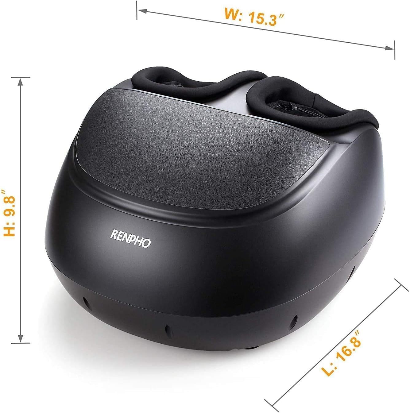 RENPHO Foot Massager Machine with Heat, Shiatsu Massager Deep Kneading Therapy Black