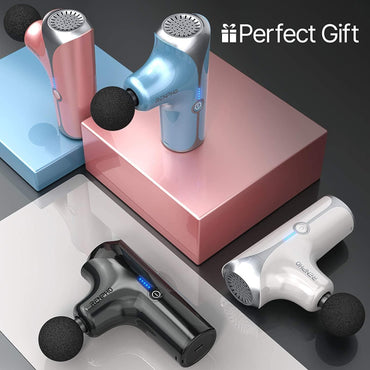 RENPHO Handheld Portable Electric Body Massager，Deep Tissue Percussion Muscle Massage Gun for Athletes with 5 Speeds, Ultra Small & Quiet Massagers for Home Office Gym Black