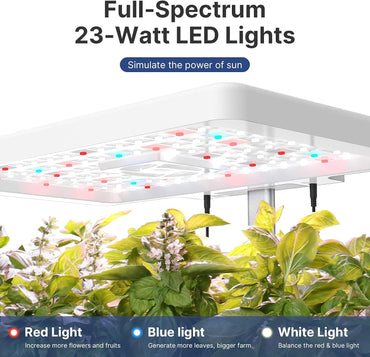 12Pods Indoor Herb Garden Kit, Hydroponics Growing System with LED Grow Light, Smart Garden Planter for Home Kitchen, Automatic Timer Germination Kit, Height Adjustable