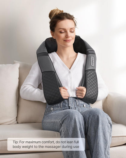 RENPHO Back Neck Massager with Heat, Shiatsu Shoulder Massager