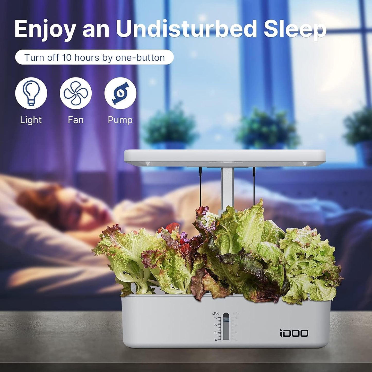 12Pods Indoor Herb Garden Kit, Hydroponics Growing System with LED Grow Light, Smart Garden Planter for Home Kitchen, Automatic Timer Germination Kit, Height Adjustable