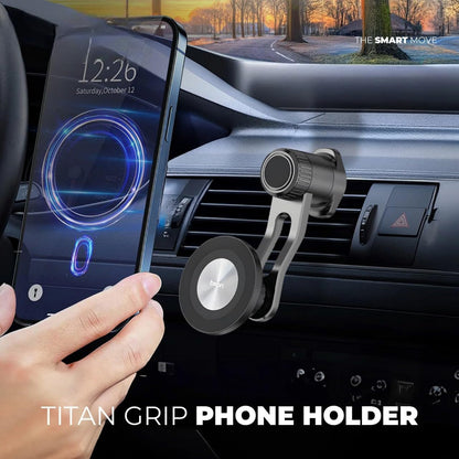 BSON TITAN GRIP PHONE HOLDER – Strong MagSafe Magnetic Mount, 360° Rotation, Adjustable Hook Length, Universal Compatibility, Guaranteed Quality & Flexible Viewing