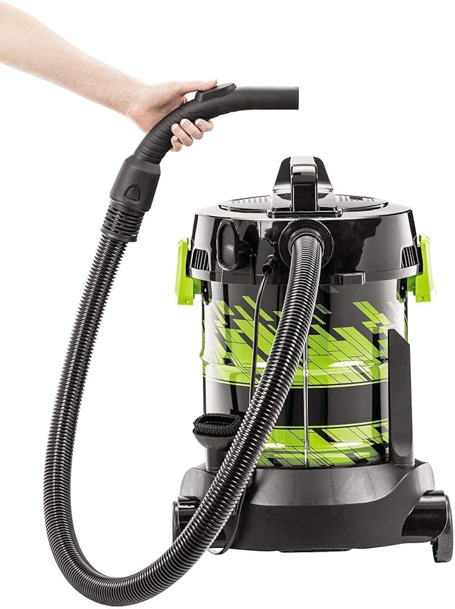 BISSELL | Powerclean Drum Vacuum Wet and Dry (2026E), 1500W 21L, Green