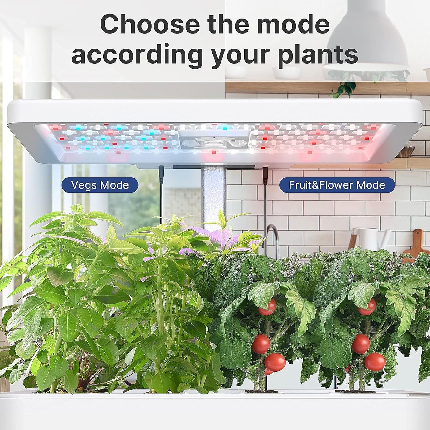 12Pods Indoor Herb Garden Kit, Hydroponics Growing System with LED Grow Light, Smart Garden Planter for Home Kitchen, Automatic Timer Germination Kit, Height Adjustable
