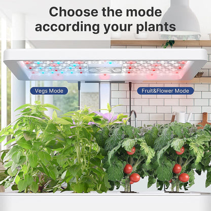 12Pods Indoor Herb Garden Kit, Hydroponics Growing System with LED Grow Light, Smart Garden Planter for Home Kitchen, Automatic Timer Germination Kit, Height Adjustable