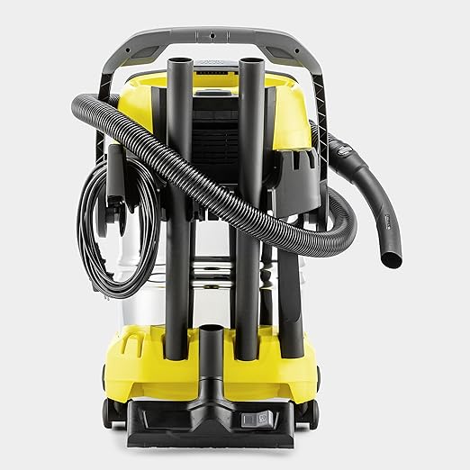 Karcher WD 5 S V-25/5/22 Wet & Dry Vacuum Cleaner, 25-Liter Container, Multi-Purpose Home Cleaning, Powerful Suction, Versatile Accessories, Yellow