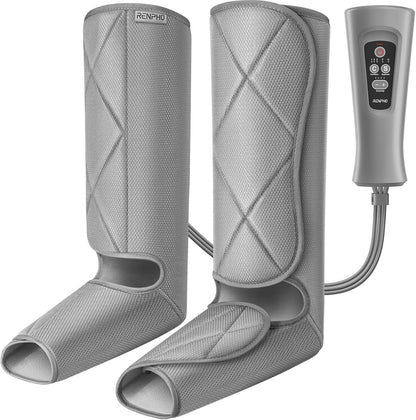 RENPHO Leg Massager for Circulation and Relaxation, Foot and Calf Massager Machine with 5 Modes 4 Intensities
