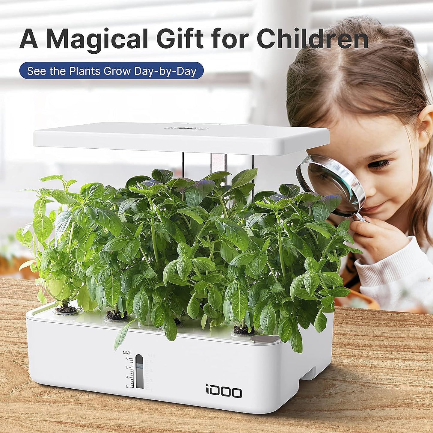 12Pods Indoor Herb Garden Kit, Hydroponics Growing System with LED Grow Light, Smart Garden Planter for Home Kitchen, Automatic Timer Germination Kit, Height Adjustable