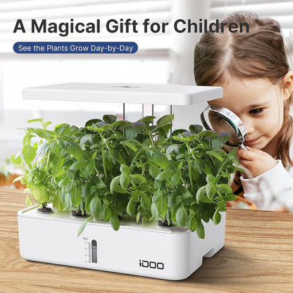 12Pods Indoor Herb Garden Kit, Hydroponics Growing System with LED Grow Light, Smart Garden Planter for Home Kitchen, Automatic Timer Germination Kit, Height Adjustable