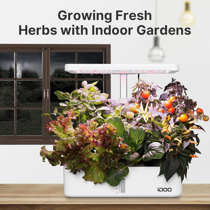 12Pods Indoor Herb Garden Kit, Hydroponics Growing System with LED Grow Light, Smart Garden Planter for Home Kitchen, Automatic Timer Germination Kit, Height Adjustable